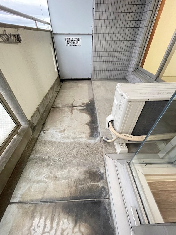 バルコニー　落ち着いた時間を過ごせるバルコニーです