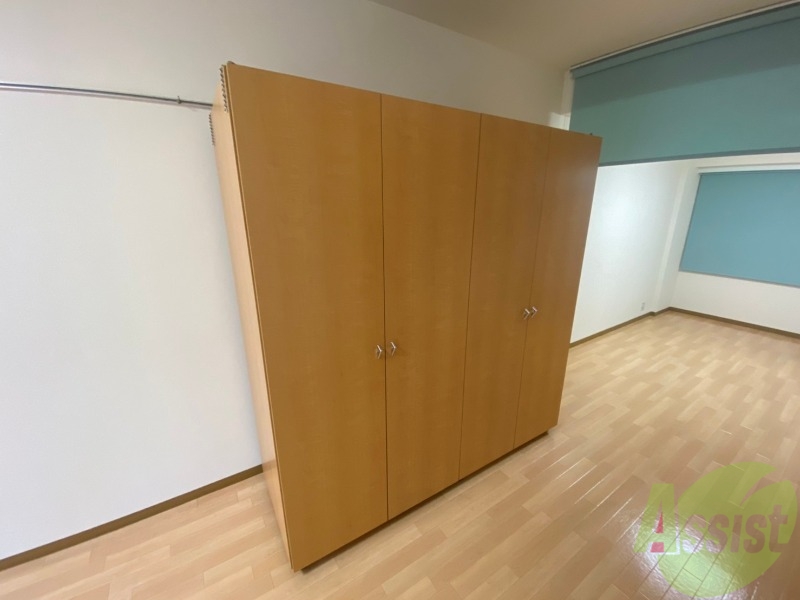 収納　クローゼット。荷物がたくさんあっても問題ないですね。