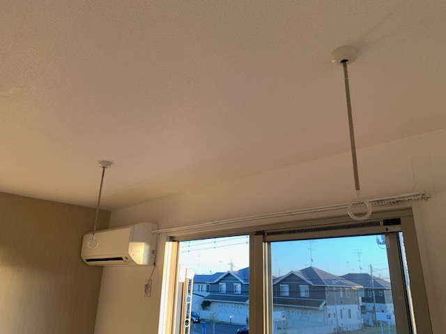 その他設備　エアコン・室内物干付