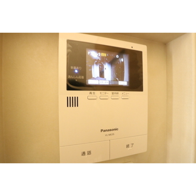 セキュリティ　モニター付きインターホンで安心♪