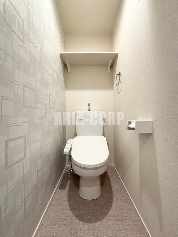 トイレ　ウォシュレット設備も標準装備です！