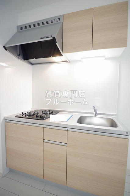 キッチン　2口コンロのシステムキッチンです！