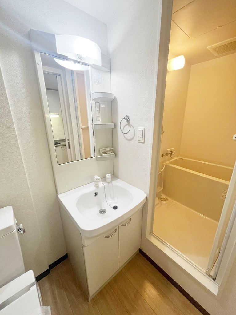 洗面設備　シャンプードレッサーの独立洗面台です。