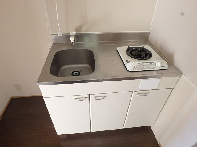 キッチン　１口ガスコンロ付き