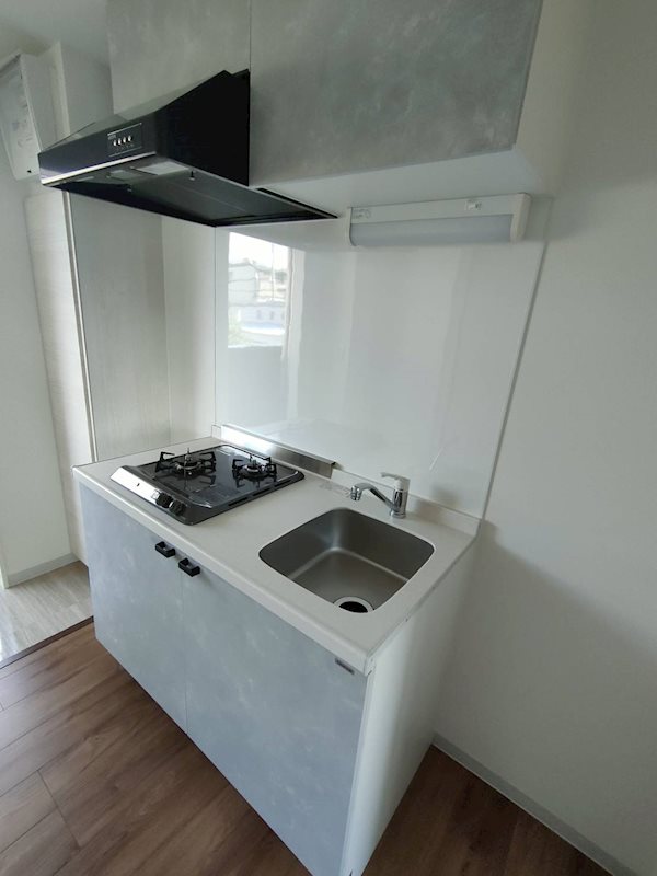 キッチン　２口コンロ付キッチンでお料理ラクラク