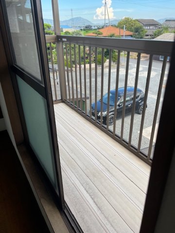 バルコニー　広々としたバルコニーです