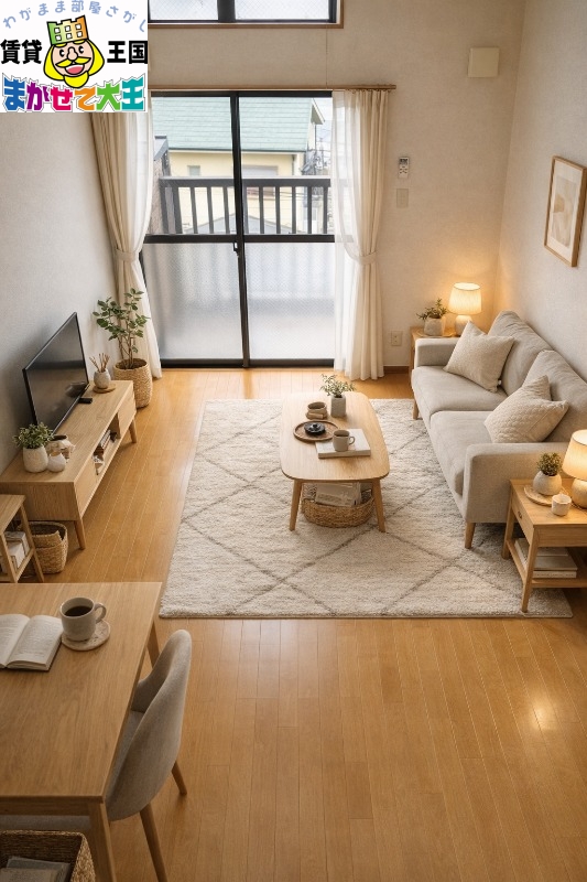 居室・リビング　家具・インテリアはＣＧです