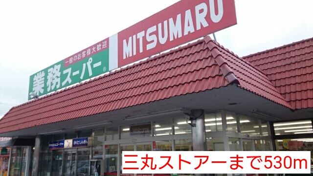 スーパー　三丸ストアー（スーパー）まで530m