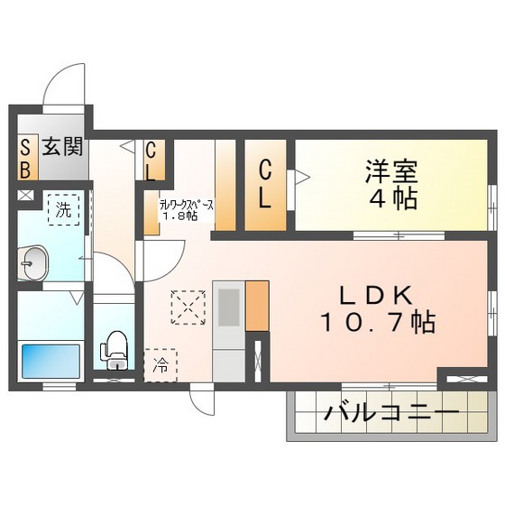 フォルトゥーナ　ヒロの間取り