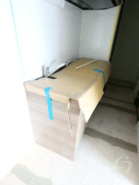 キッチン　建築中