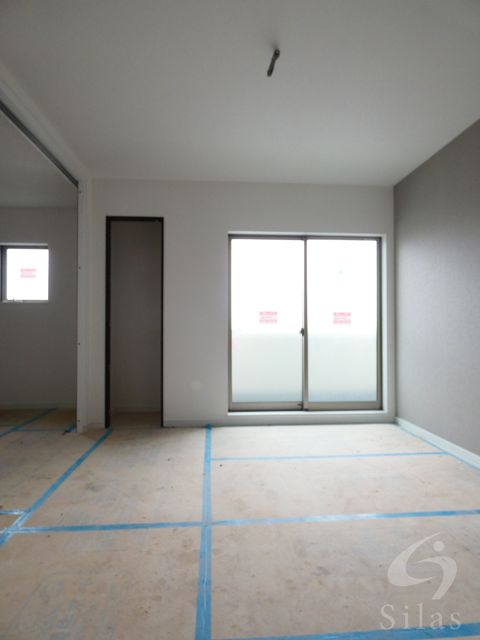 居室・リビング　建築中