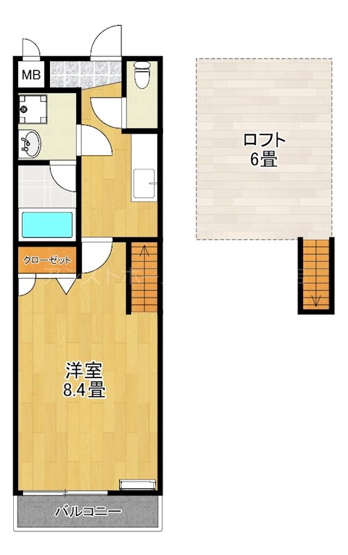 フジパレスフォーゲルI番館の間取り写真