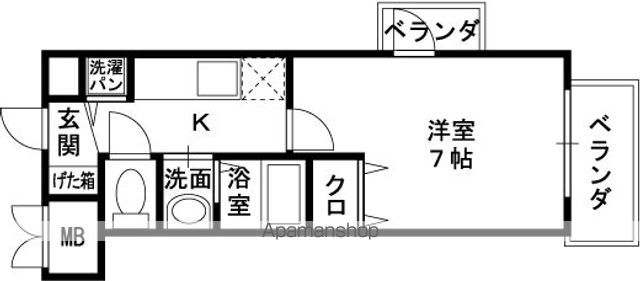 ベルドミール末広五番館の間取り写真