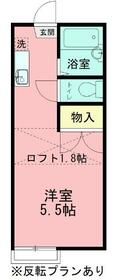 小田急小田原線 海老名駅 徒歩16分 2階建 築33年の間取り写真