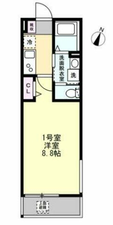 東急田園都市線 市が尾駅 徒歩7分 3階建 築3年の間取り写真