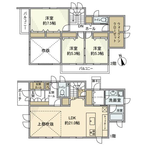 白鳥3丁目戸建の間取り写真