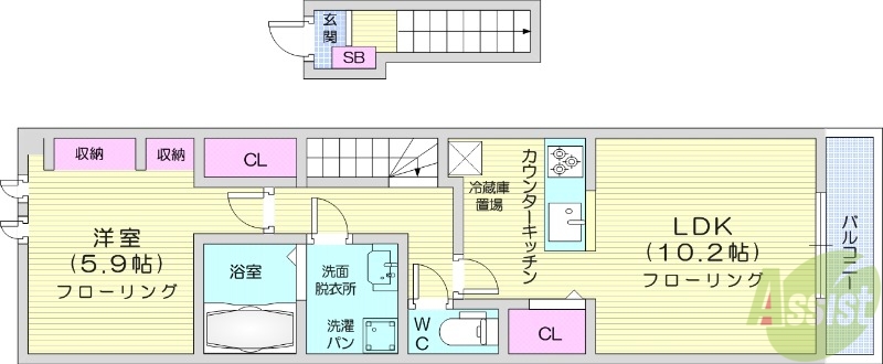 AHM2の間取り写真