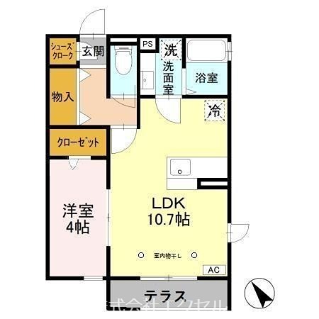 ＪＲ中央線 八王子駅 徒歩5分 3階建 築11年の間取り写真