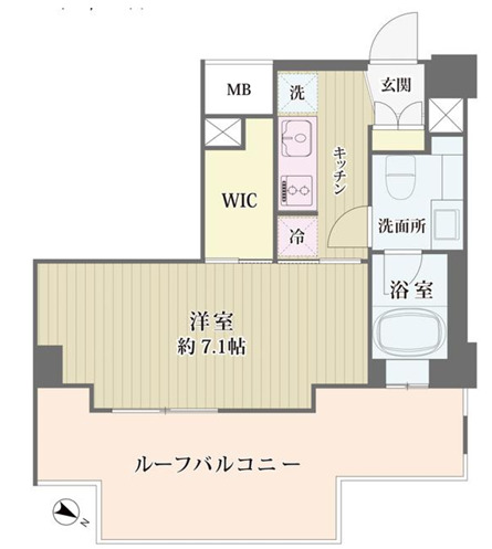 アイビス市ヶ谷の間取り写真