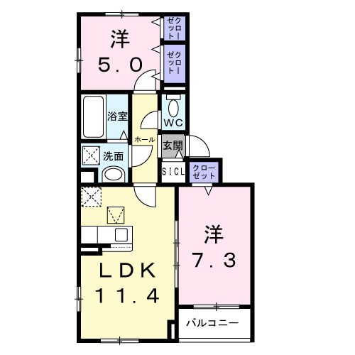 マロンポンドの間取り写真