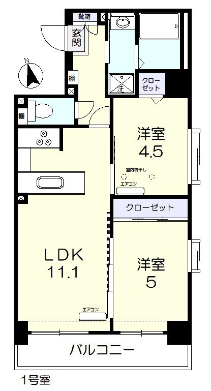 サンセール東古松IIの間取り写真