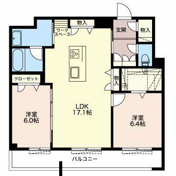 Parkside residence水落の間取り写真