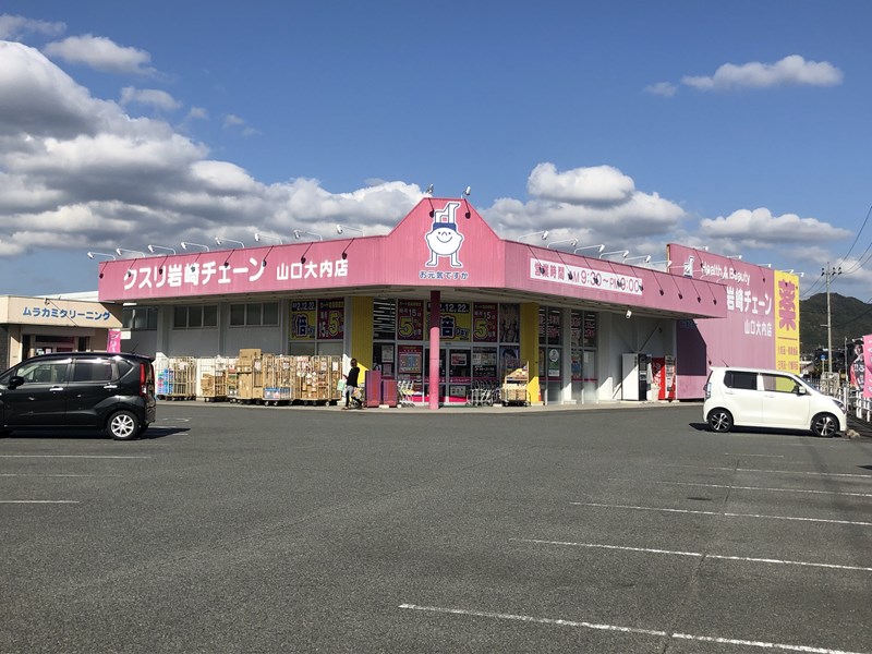 ドラックストア　クスリ岩崎チェーン山口大内店（ドラッグストア）まで861m