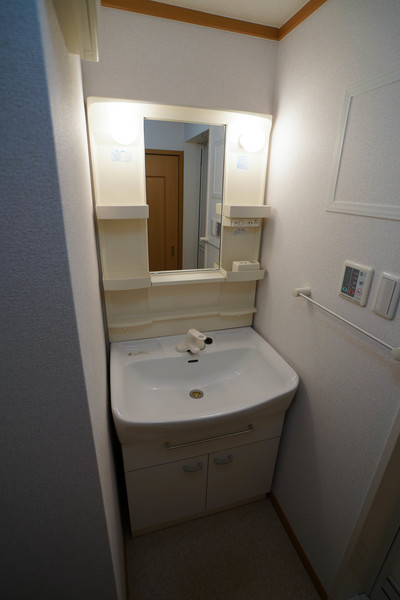 洗面設備　同じ建物の別の部屋