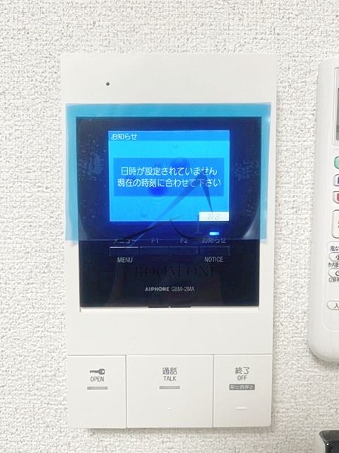 セキュリティ　モニター付きインターホンです。
