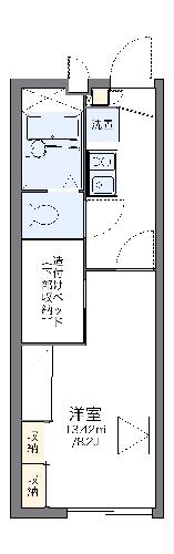 レオパレスアンジェリークIの間取り