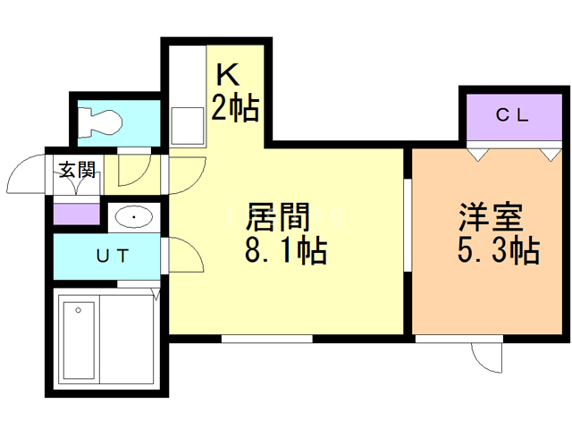 【オニオン元町の間取り】