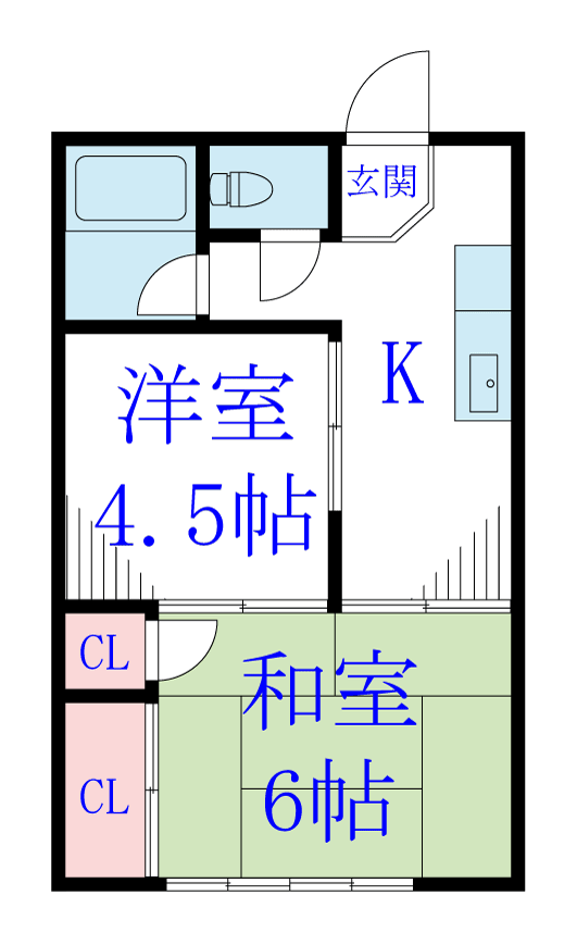 二葉ハイツの間取り