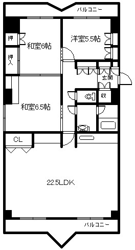 シュロス宮下の間取り