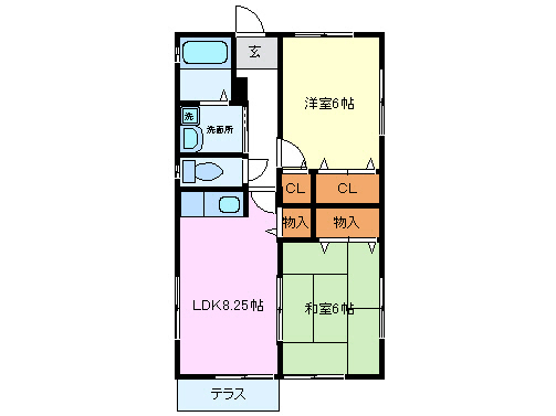 メゾンエスポワールの間取り