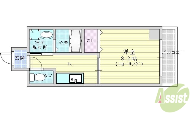 ドゥーエ本庄の間取り