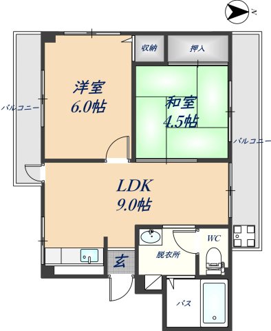 VIVI山本の間取り