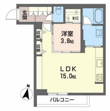 倉敷市美和のマンションの間取り