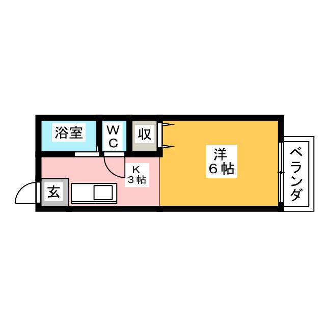 サンシティ鈴和　Ｂ棟の間取り