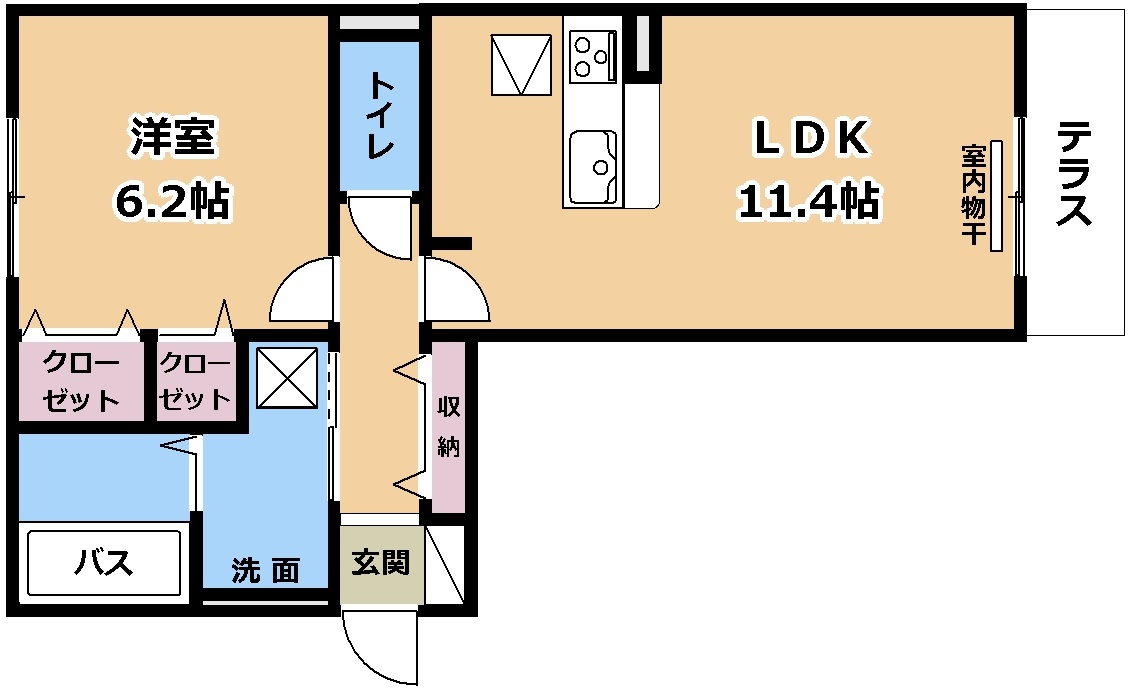 Casa Entreの間取り