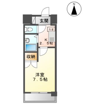 名古屋市中村区千成通のマンションの間取り