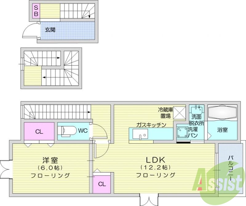 リーブスガーデンの間取り