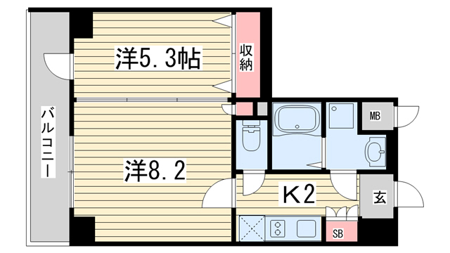 プレサンス京都四条烏丸響の間取り