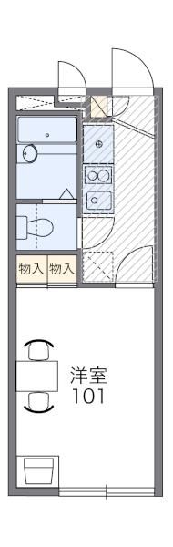 羽村市川崎のアパートの間取り