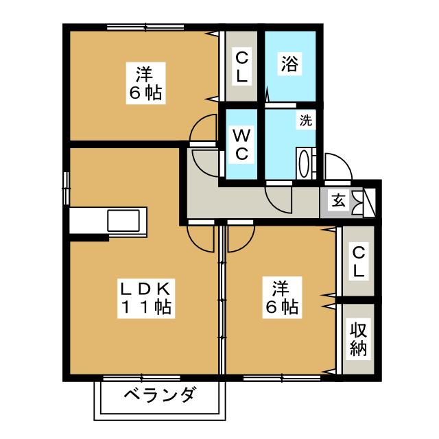 シティコートの間取り