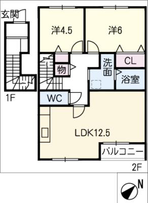 クレールコートの間取り