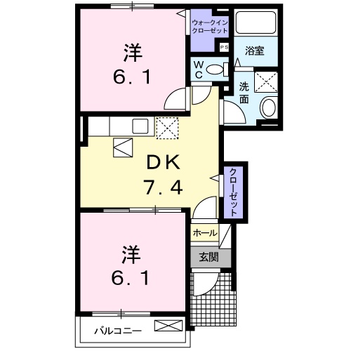 グランブルージュの間取り