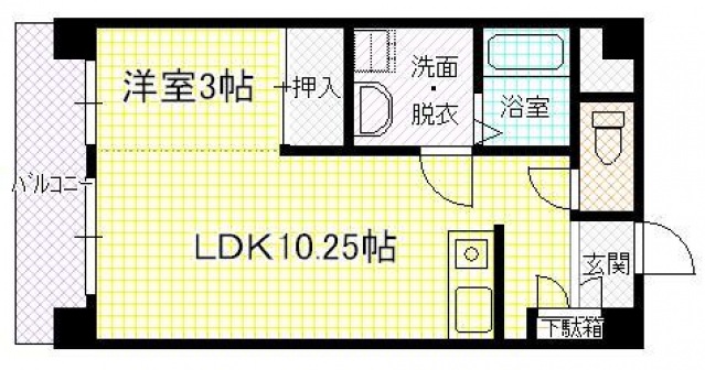 【広島市安佐南区安東のマンションの間取り】