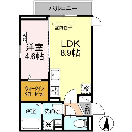 Ｄ　Ｐａｉｎａ宿河原７の間取り