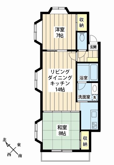 山田マンションの間取り