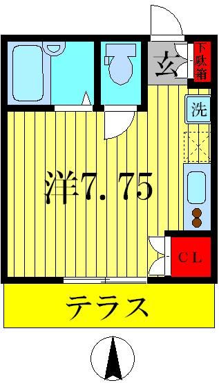 パティオスクエア小金原　Ａ棟の間取り